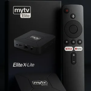 MyTV Elite X-Lite Android TV Box | Smart 4K Streaming Device | Voice Remote | Supports Netflix, YouTube, Prime Video & Popular Apps